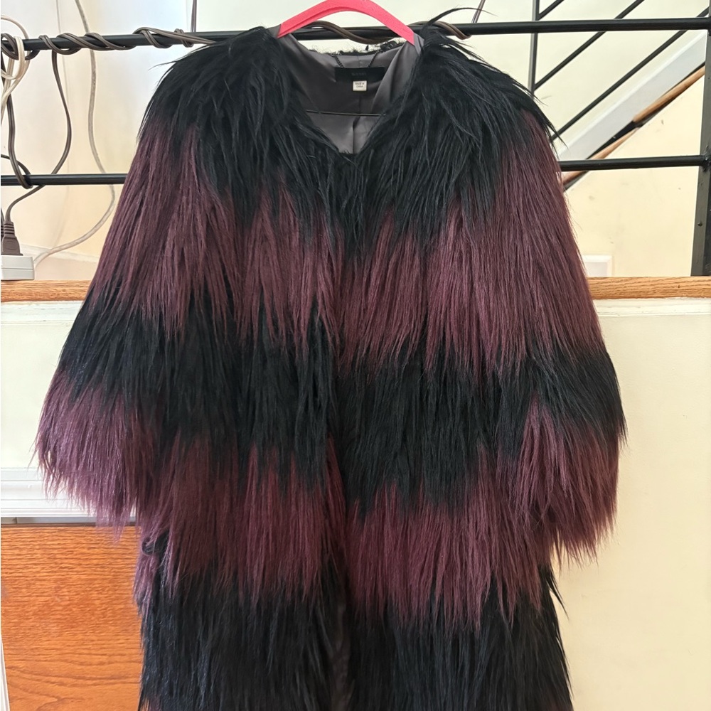 Diesel Black and Purple Teddy Jacket
